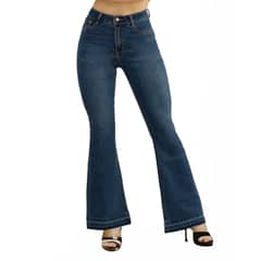 AGW - Jeans Flare - Push Up Acampanado Levanta Cola Corte Colombiano