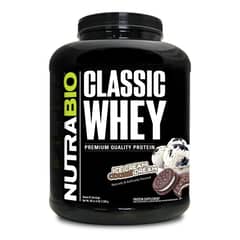 NUTRABIO - Classic Whey 5 Libras 65 Servicios. HELADO COOKIE DREAM.