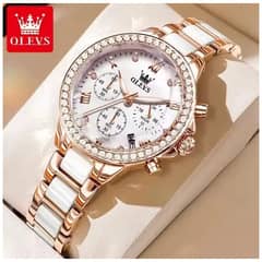 STARTECHOFFICE - Reloj de Mujer Multifuncional Correa de Acero Inoxidable con Cerámica