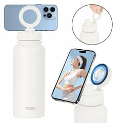REBONEC - Botella Termica Agua Con Soporte Magnético 1000ml Color Blanco