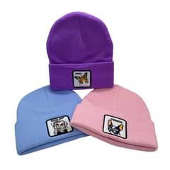 EKOL TACTICA MILITAR - Pack De 3 Gorros Beanies Lana Animales Colores Y Diseños