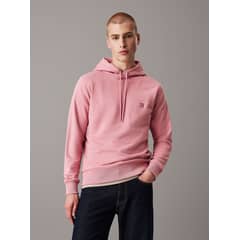 CALVIN KLEIN - Polerón con Gorro Ck Embro Badge Rosado