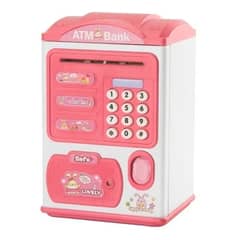 MOVILLANO - Alcancia Rosa Electronica Ahorro Sonido Huella Y Contraseña