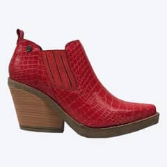 EXOTICA - Botin Susan Caimán Rojo