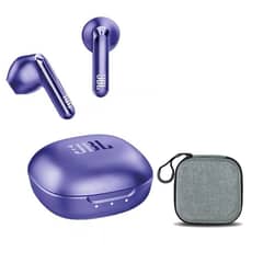 JBL - Audífonos Bluetooth T280 TWS X2 Morado y Estuche