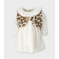 LIMONADA - Vestido bebés con bolero beige