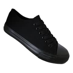 PAND G - Zapatilla Urbana Lona - Estilo Clásico Negro Completo - 7091