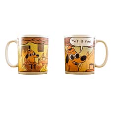 ORCA - Taza Tazon Mug This is fine meme