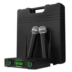 PROBASS - Micrófono Inalámbrico doble UF 224 Multi Frec