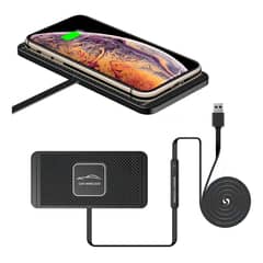 GENERICO - Cargador Inalámbrico Para Auto De 15w Para iPhone Samsung Color Negro