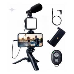 GENERICO - Kit Grabación Celular Micrófono Control Remoto Profesional