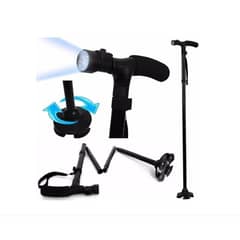 MOVI - Bastón Mágico Plegable con Luz LED Extensible 86-96cm