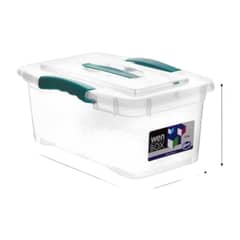 WENCO - Caja Organizadora 6 Litros Transparente