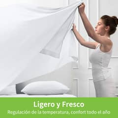 SUPERCENTER - Juego De Sábana 200 Hilos 1.5 Plazas 4 Piezas Blanco