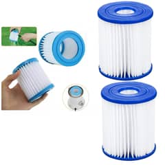 BESTWAY - Set X2 Filtros Cartucho Repuesto Filtro Bomba 9x8cm