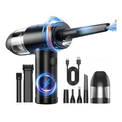 MUNDO MAGIA - Aspiradora Y Sopladora Portátil Para Auto Y Hogar 225w Negro