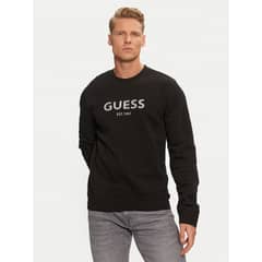 GUESS - Poleron Box Cn Sweatshirt Hombre Negro