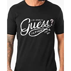 GUESS - Polera Ss Cn Logo Tee Negro