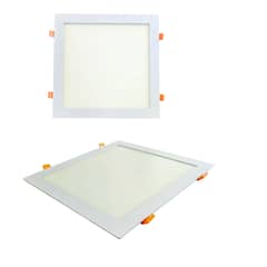 WANT - 2 Focos Panel Led 24W Cuadrado Embutido 220V Luz Neutra