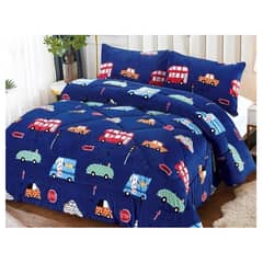 COMPRAPO - Cobertor Chiporro Infantil Autos y Autobuses + 1 Funda 1,5 Plaza
