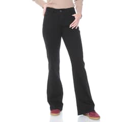 WADOS - JEANS FLARE TIRO MEDIO PRETINA 1 BOTON