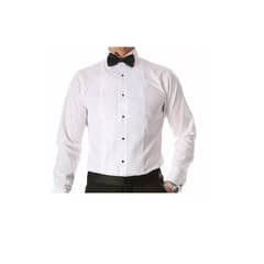 XPRESS RECHARGE - Camisa Blanca Plisada Esmoquin De Hombre Novio evento