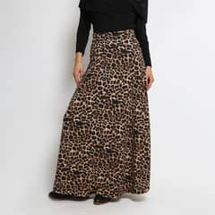 NATALIA SEGUEL - Falda Martina Animal Print Leopardo