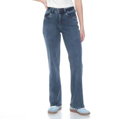 WADOS - JEANS RECTO TIRO ALTO PRETINA BASICA 1 BOTON