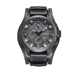 CURREN - Reloj De Cuarzo Para Hombres Deportivo Correa Gris