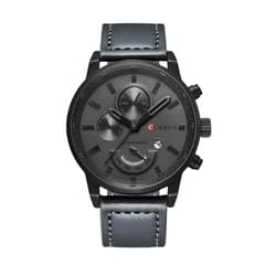 CURREN - Reloj Hombre Gris Oscuro Deportivo Casual