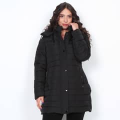 WADOS - PARKA LARGA MANGA LARGA CON CAPUCHA SOLIDA