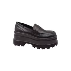 MD - Mocasín Negro Plataforma