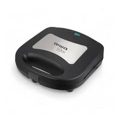 AIWA - Sandwichera Acero Inoxidable Doble 700W