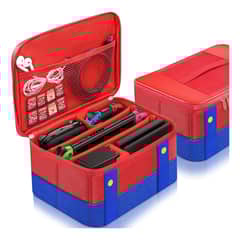GENERICO - Bolsa De Transporte Portátil Acolchada Con Diseño De Interruptor Color Rojo