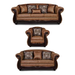 ADONIS LEUDH - Living 3+2+1 Estambul Envejecido Extra Grande Terracota Con Pelitos