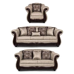 ADONIS LEUDH - Living 3+2+1 Estambul Envejecido Extra Grande Beige Con Pelitos