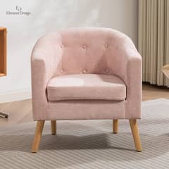 ELEMENT DESIGN - Poltrona 70x60x77CM para Dormitorio Apartamento Oficina Rosa