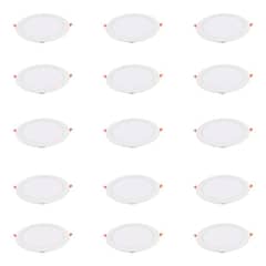 GENERICO - 15 Focos Panel Led 3W Redondo Embutido 220V Luz Neutra
