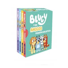 BEASCOA - BLUEY LIBRO JUGUETE BLUEY Y SUS AMIGOS PEQUEÑA BIBLIOTECA