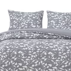 HEBRA - Cobertor Jacquard Super King Hojas Gris