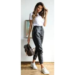 MPROPIA - Calza Eco Cuero Mujer Pantalón Leggins Jogger 00