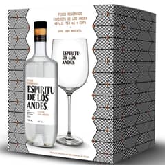 ESPIRITU DE LOS ANDES - Pack Pisco 750cc + Copa