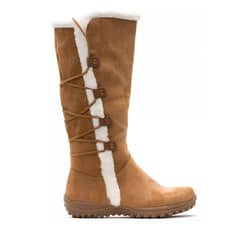 HERIEL - Botas Térmicas Forradas en Chiporro Bucaneras en Gamuza Camel
