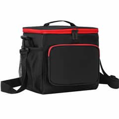 VIDITA - Bolso Termico Lonchera Escolar Portátil Tela Oxford Negro