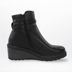 HERIEL - Botines de Invierno Mujer Eco Cuero con Plataforma Baja Blandos