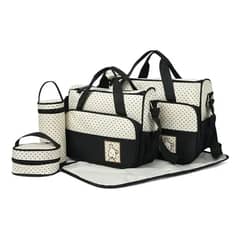 NO LOGO - Pañalera Bolso Materno Práctico Moda Bebe Portátil Negro