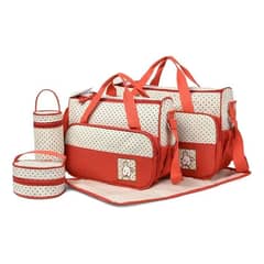 NO LOGO - Pañalera Bolso Materno Práctico Moda Bebe Portátil Rojo