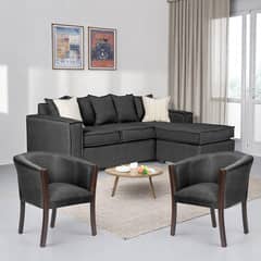 SITIAL HOME - LIVING 311 HAVANNA MARENGO SECCIONAL Y PAR DE SITIALES