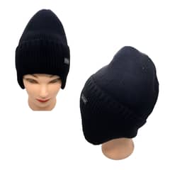EKOL TACTICA MILITAR - Gorro Beanie De Lana Adulto Con Cubre Orejas Unisex Negro