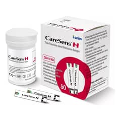GENERICO - 50 Tiras Reactivas Para Glucómetro Caresens H Beat